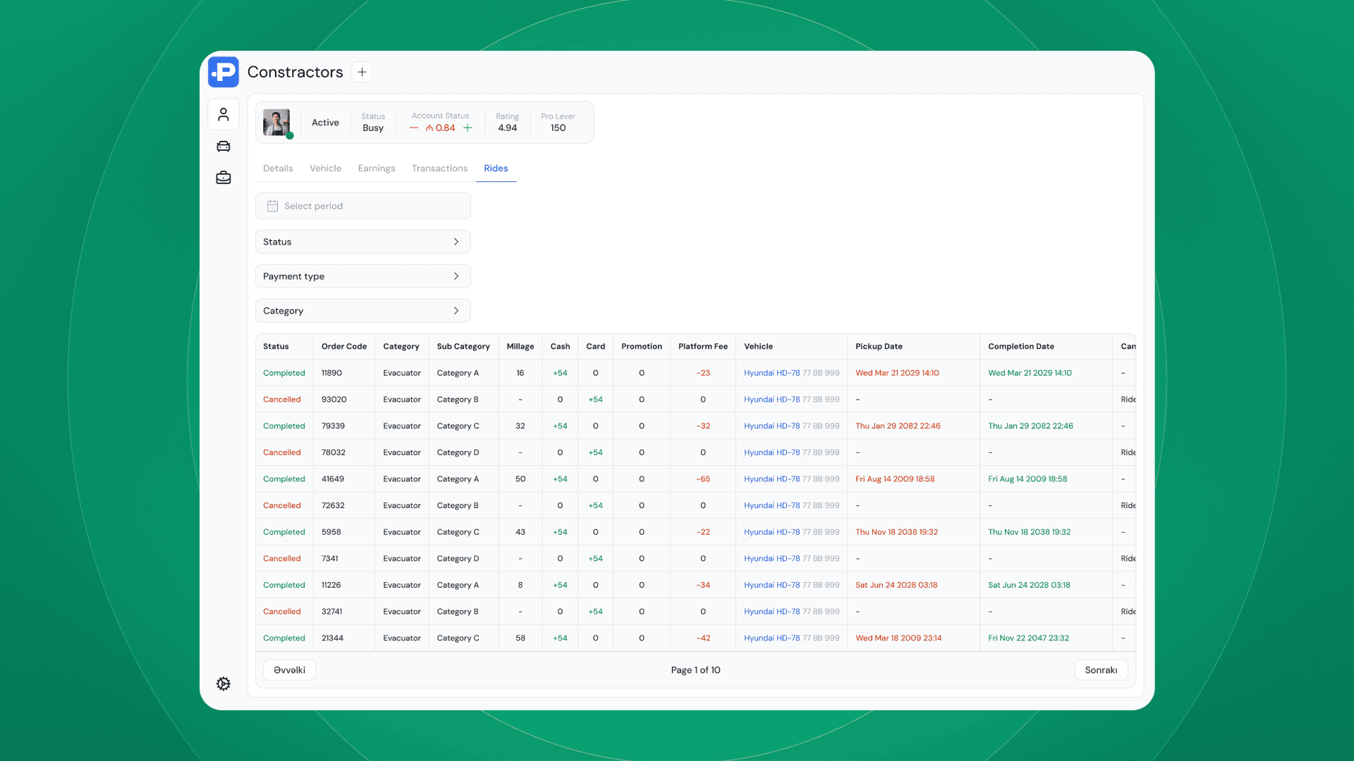 Port Fleet Management Dashboard - Şəkil 2